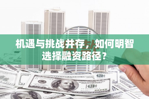 水林机遇与挑战并存，如何明智选择融资路径？