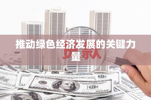 水林推动绿色经济发展的关键力量