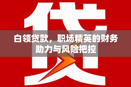 水林白领贷款，职场精英的财务助力与风险把控